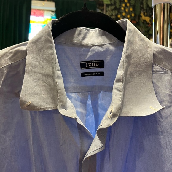 Izod French blue button down shirt - Picture 3 of 5